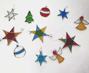 Christmas Decorations using enamelling