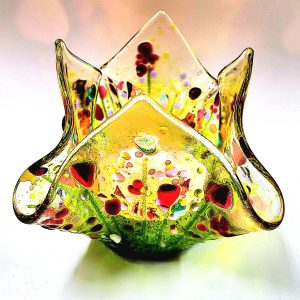 Take That concert and spring meadow candle votive